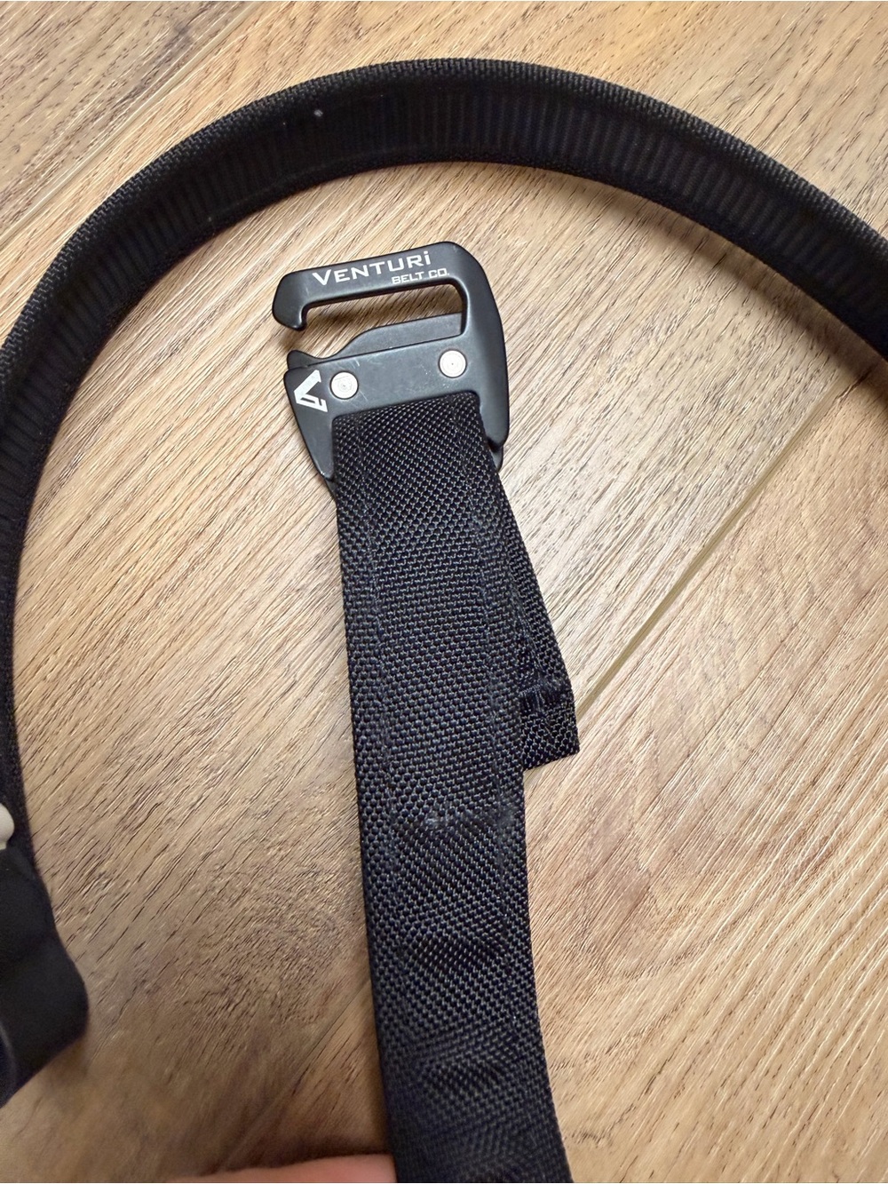 Venturi Belt Co Black Tactical Nylon Belt Quick Release Buckle Adjustable Small